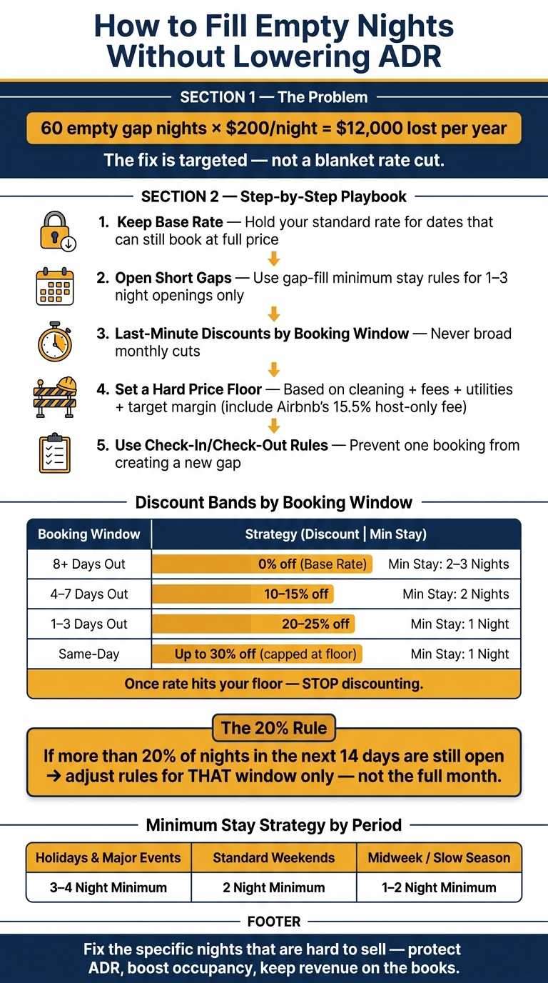 How to Fill Empty Nights Without Cutting Your Base Rate
