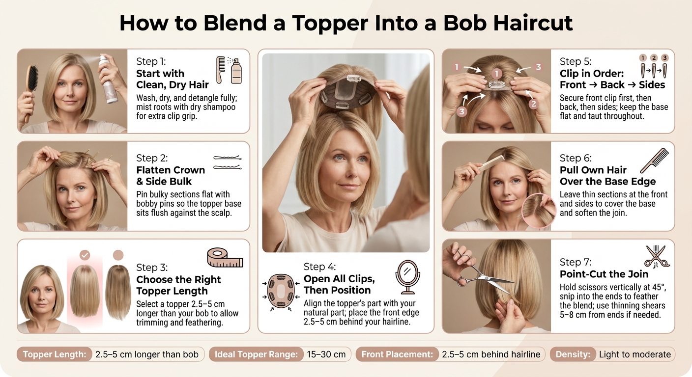 How to Blend a Topper Into a Bob Haircut: Step-by-Step Guide