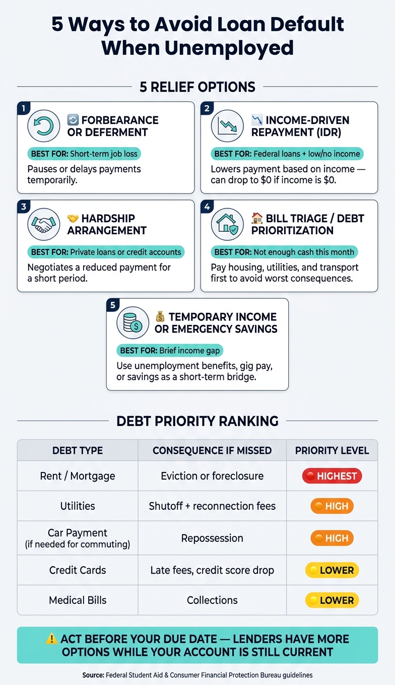 5 Ways to Avoid Loan Default When Unemployed: Quick Relief Guide