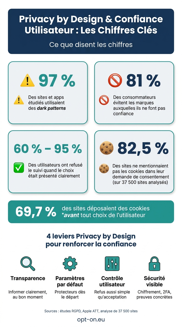 Privacy by Design : chiffres clés sur la confiance utilisateur