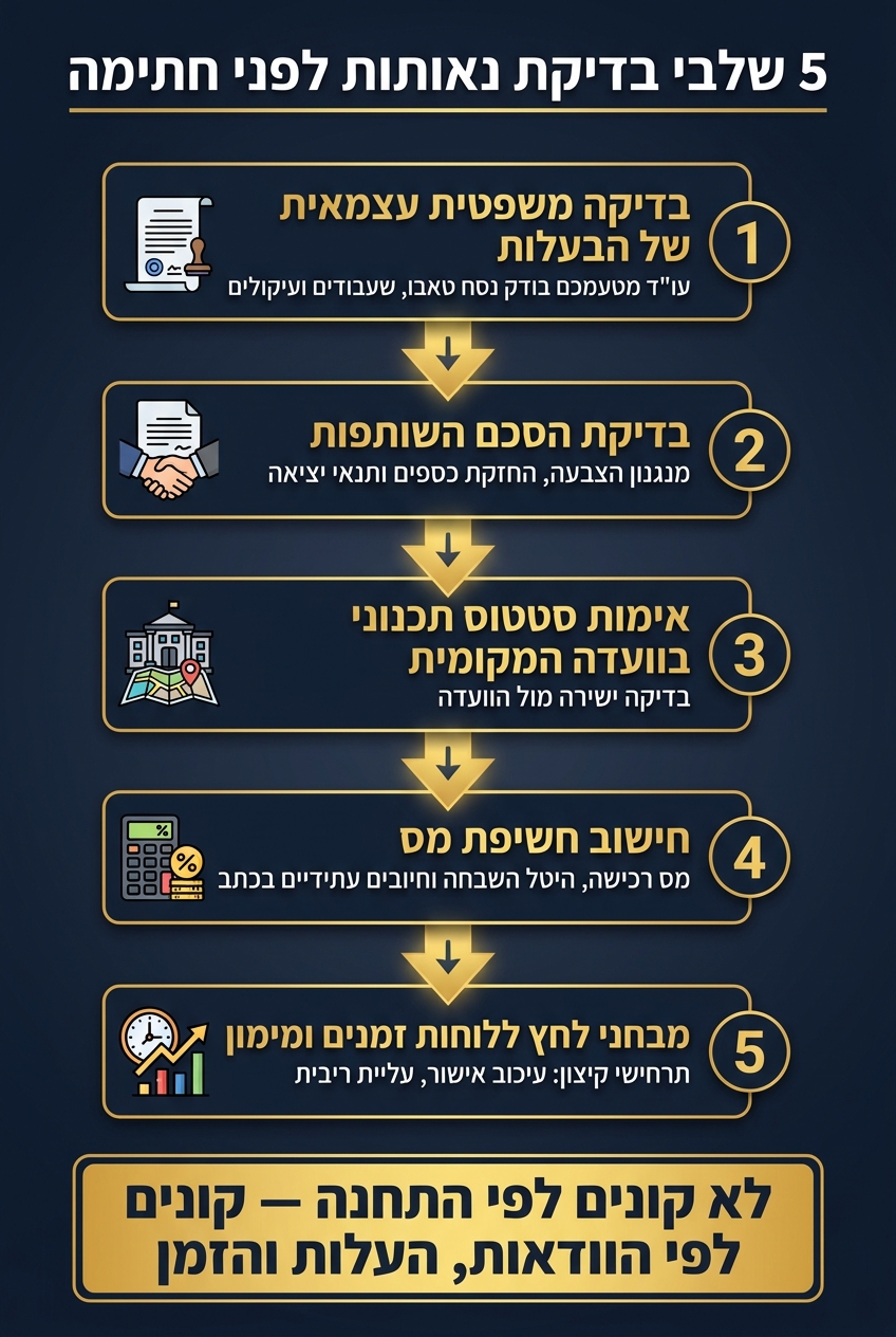 5 שלבי בדיקת נאותות לפני השקעה בקרקע ליד תחנת תחבורה
