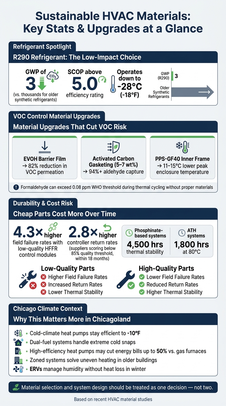 Sustainable HVAC Materials: Key Stats & Upgrades at a Glance