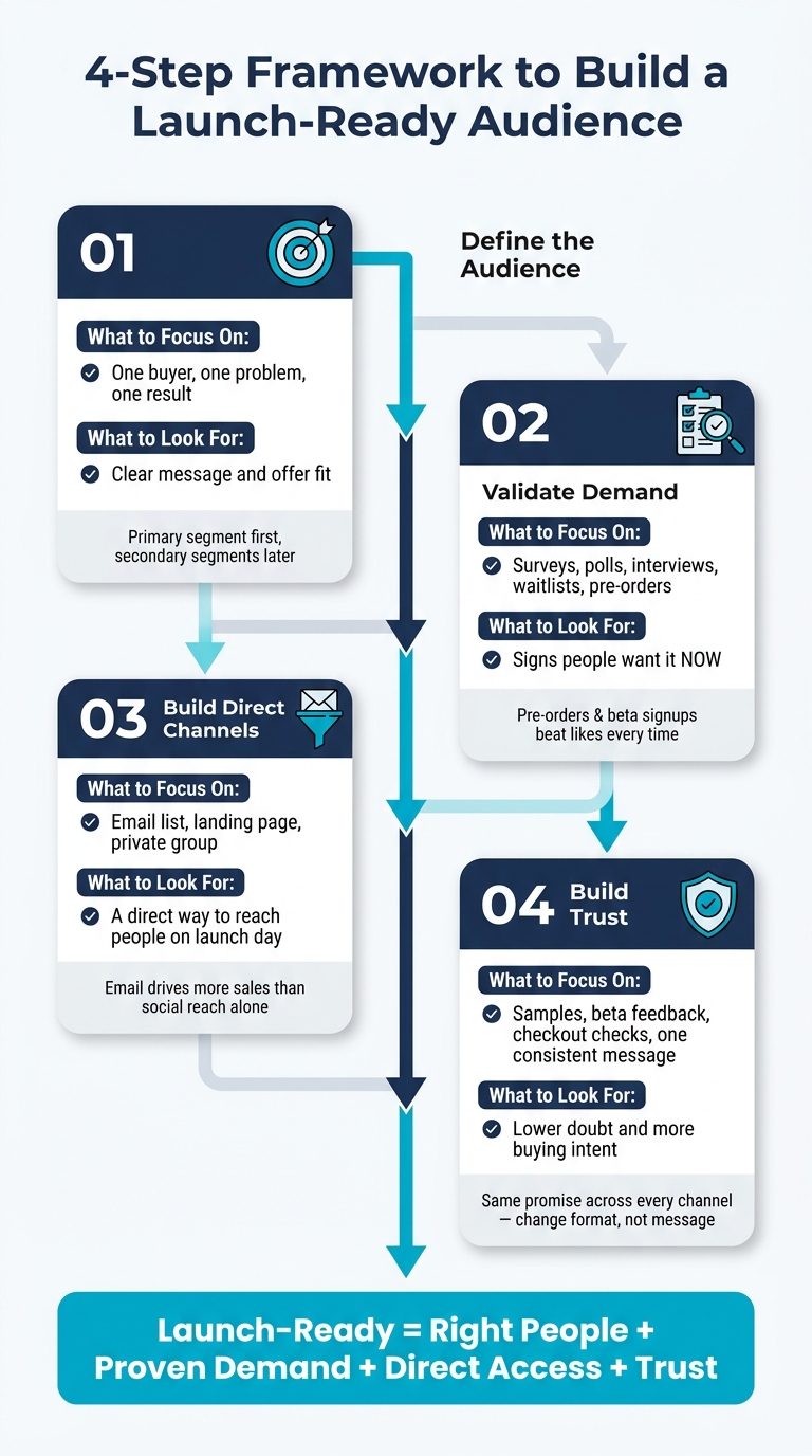 4-Step Framework to Build a Launch-Ready Audience