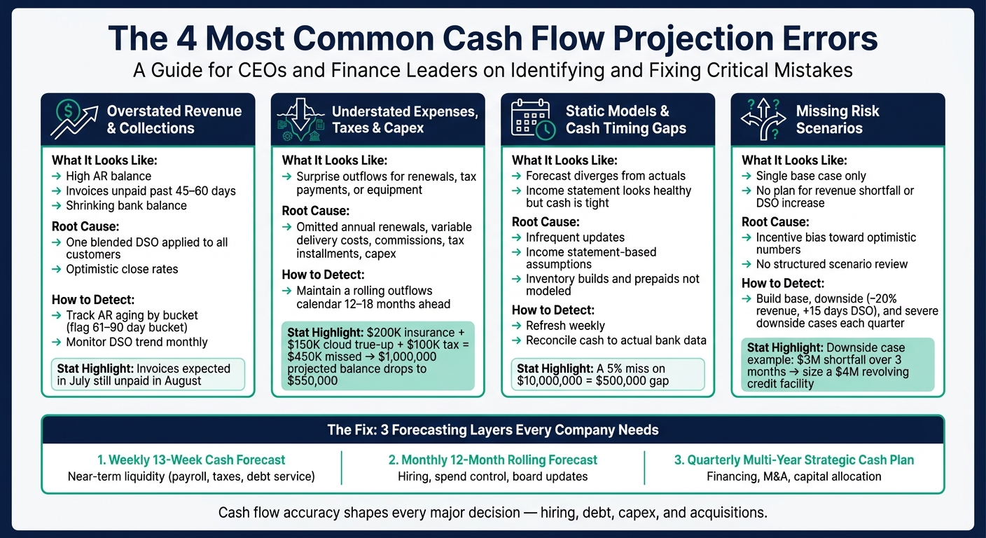 Cash Flow Projection Errors: 4 Common Mistakes CEOs Must Avoid