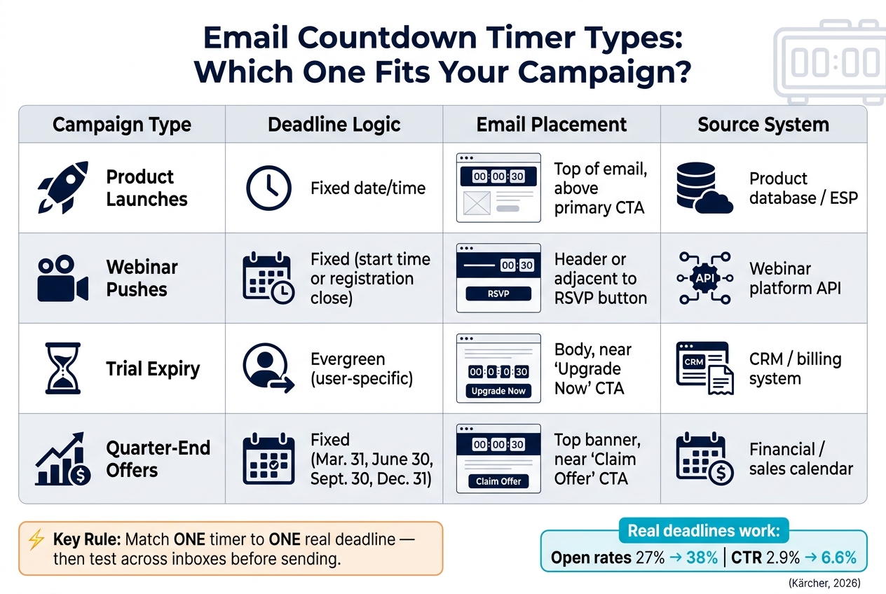 Email Countdown Timer Types: Which One Fits Your Campaign?
