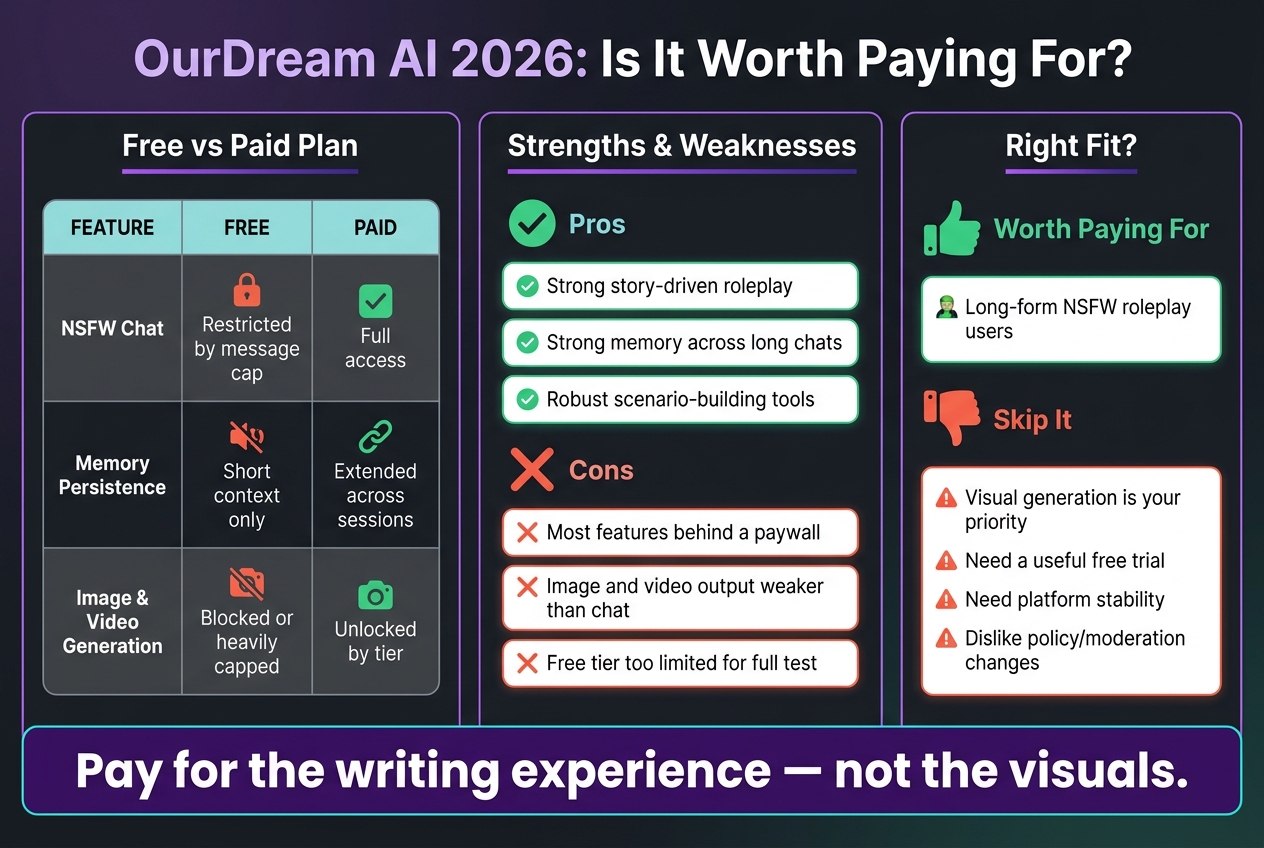 OurDream AI 2026: Free vs Paid vs Who Should Skip It