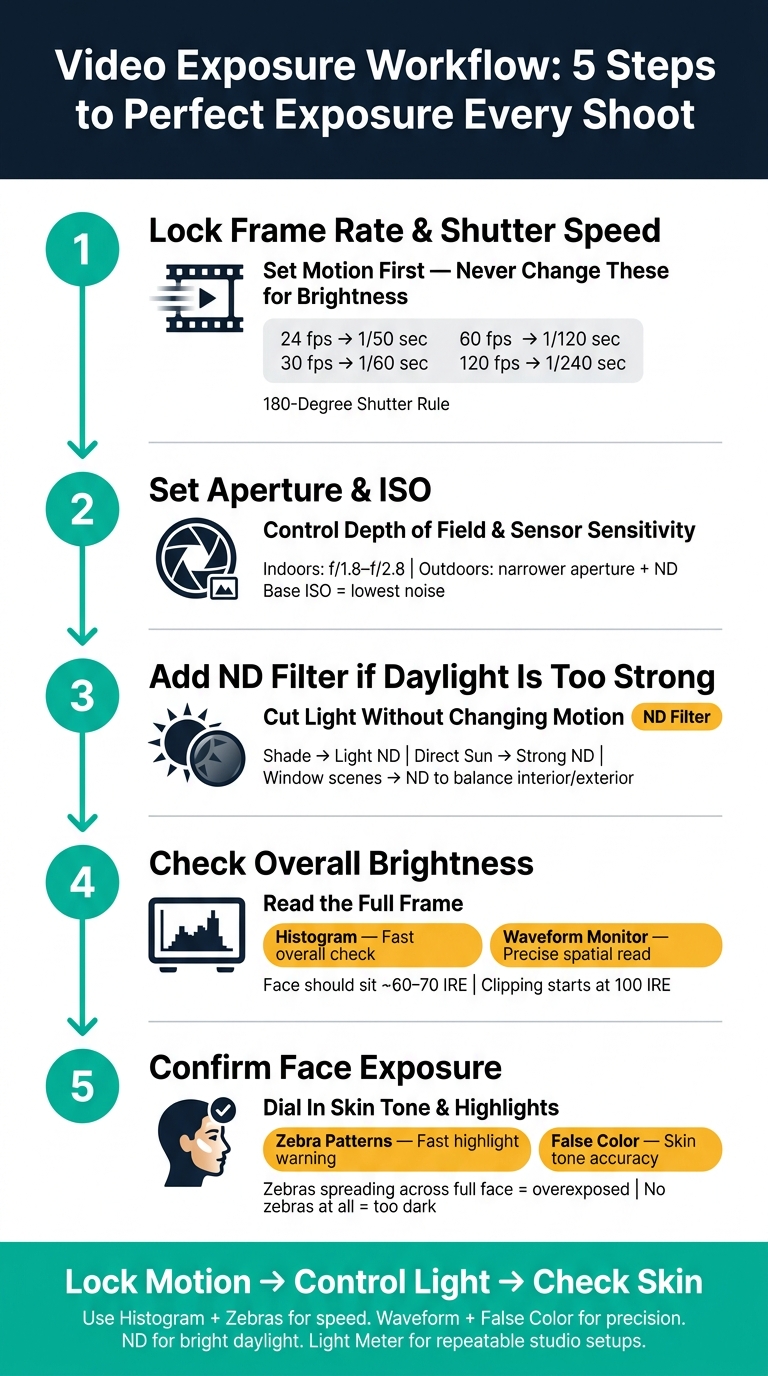 Video Exposure Workflow: 5 Steps to Perfect Exposure Every Shoot