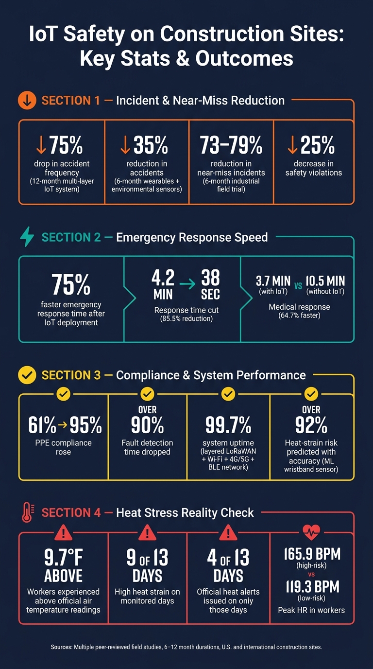 IoT Safety on Construction Sites: Key Stats & Outcomes
