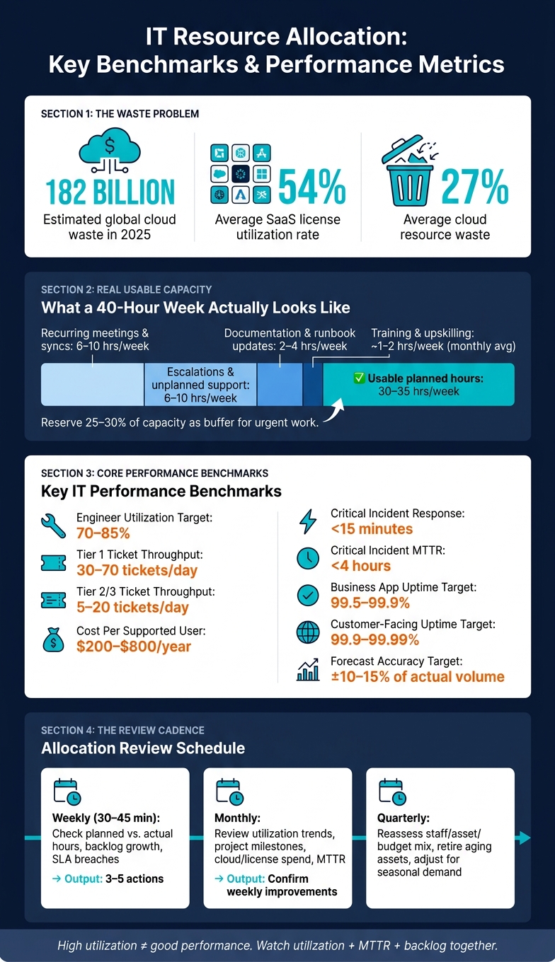 IT Resource Allocation: Key Benchmarks & Performance Metrics