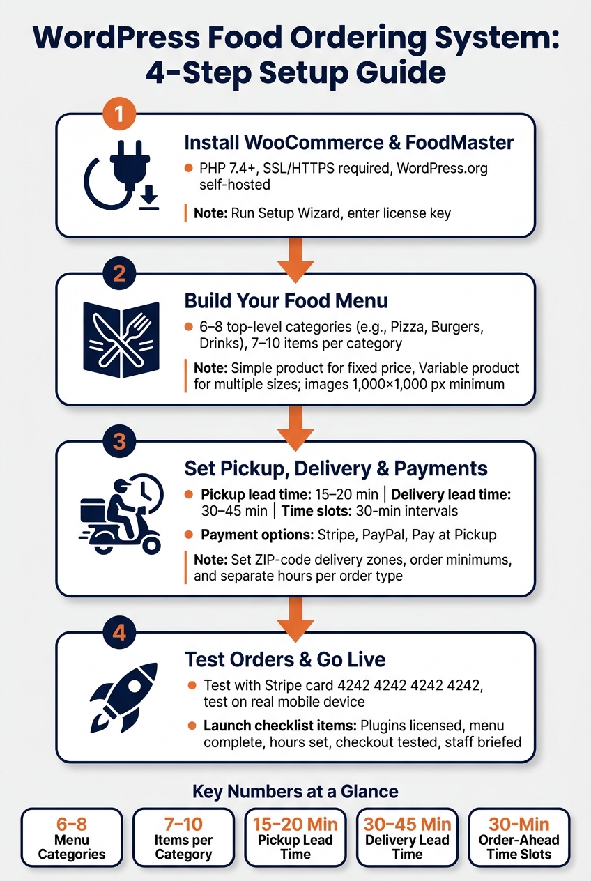 WordPress Food Ordering System: 4-Step Setup Guide