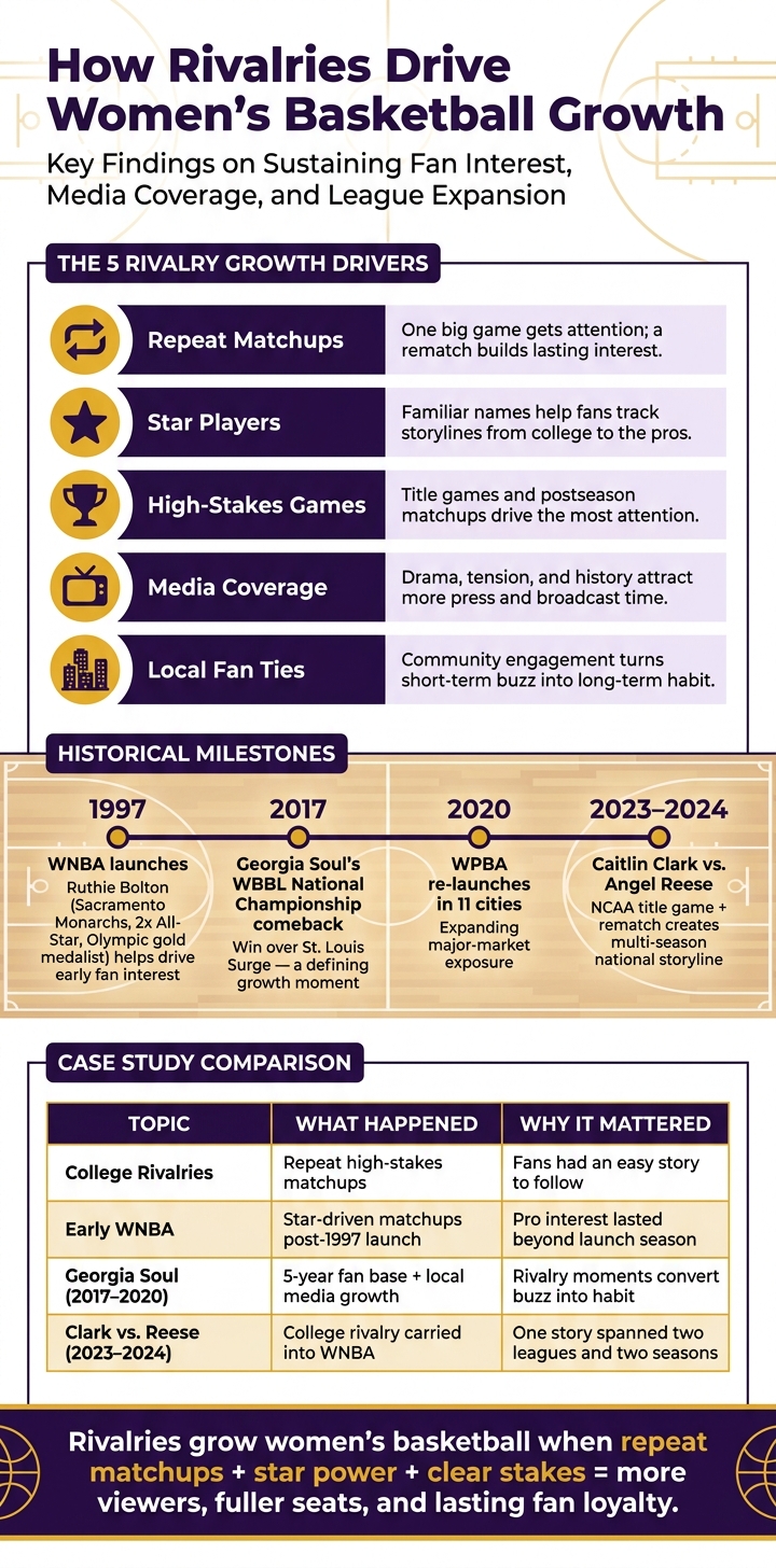 How Rivalries Drive Women's Basketball Growth: Key Factors & Case Studies