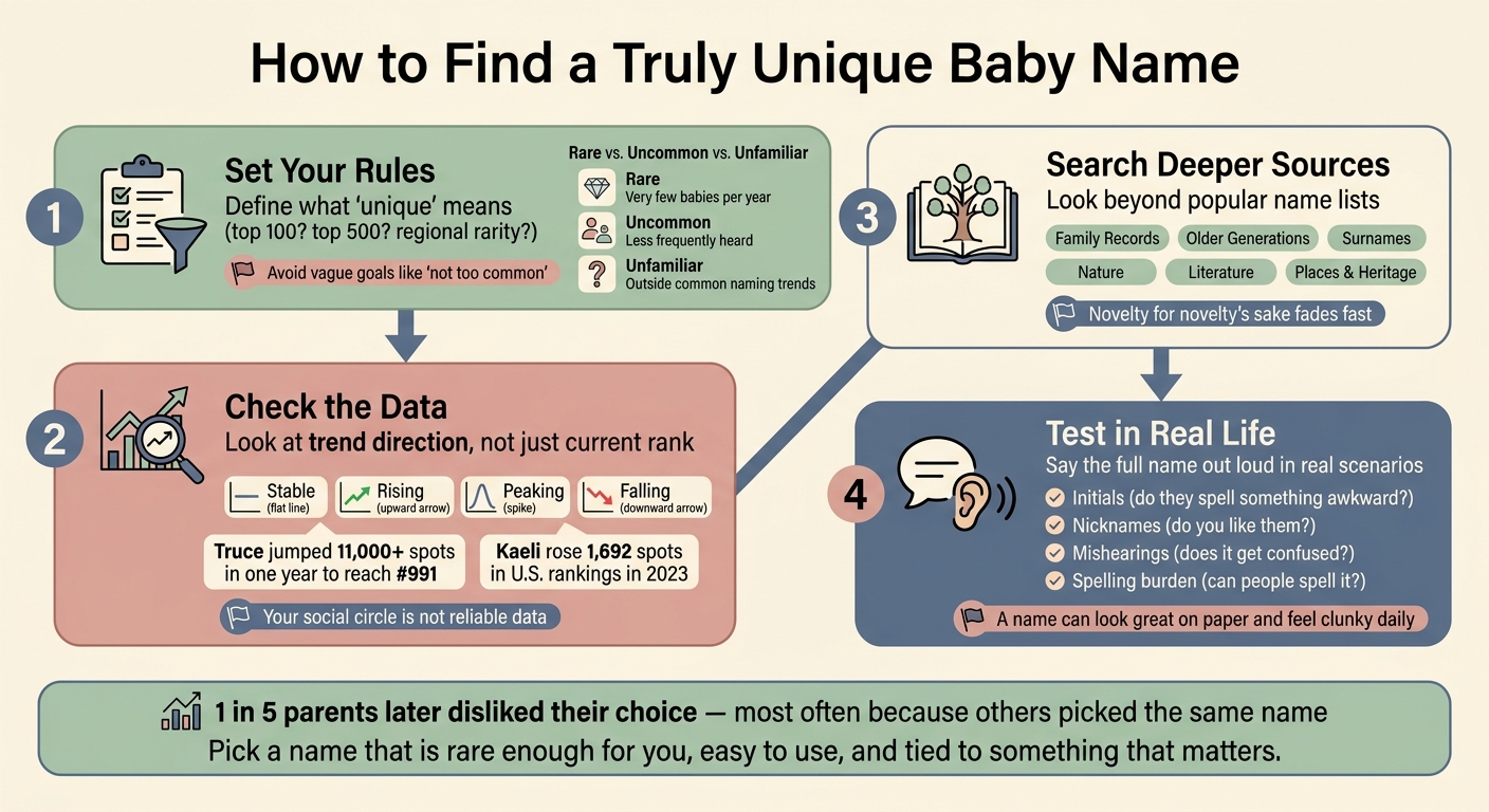 How to Find a Unique Baby Name: 4-Step Process