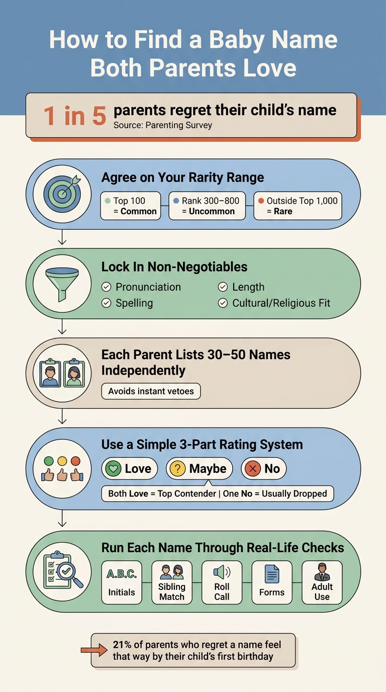 How to Find a Baby Name Both Parents Love: 5-Step Process