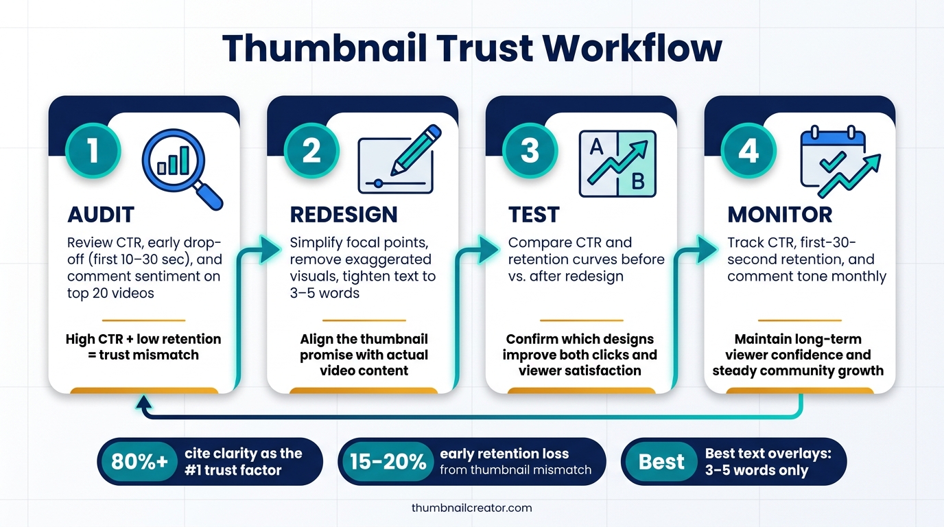 Thumbnail Trust Workflow: Audit, Redesign, Test & Monitor