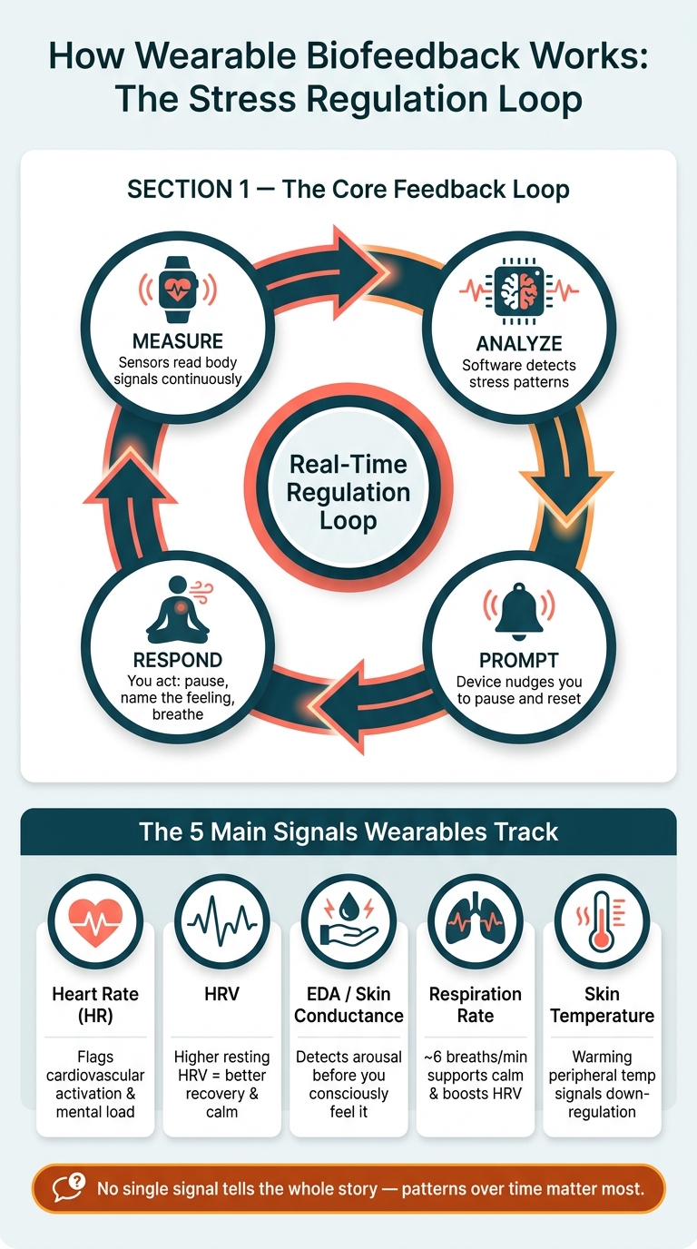 How Wearable Biofeedback Works: The Stress Regulation Loop