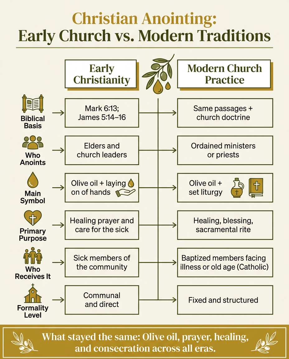 Early Christianity vs. Modern Church Anointing Practices