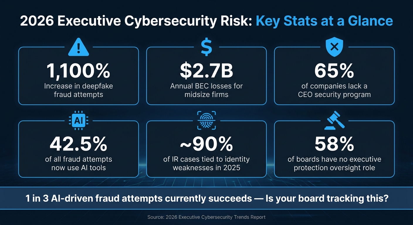 2026 Executive Cybersecurity Risk: Key Stats at a Glance