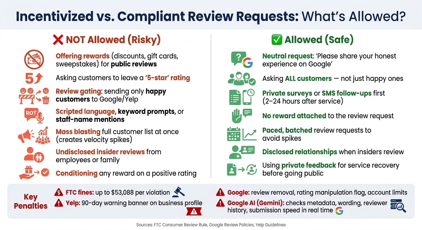 Incentivized vs. Compliant Review Requests: What's Allowed?