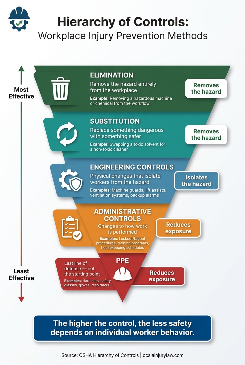 Hierarchy of Controls: Workplace Injury Prevention Methods