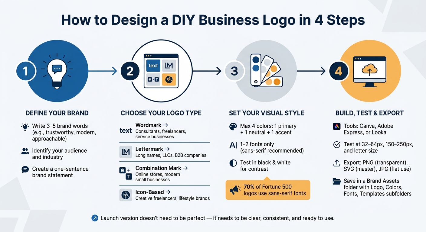 How to Design a DIY Business Logo: 4-Step Process