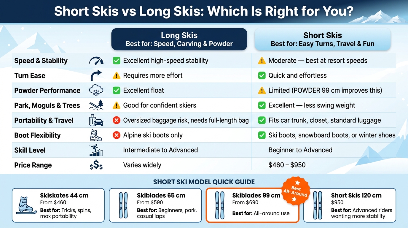 Short Skis vs Long Skis: Which Is Right for You?