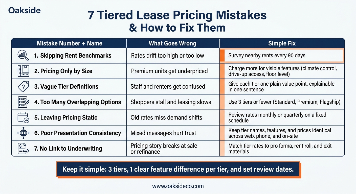 7 Tiered Lease Pricing Mistakes & How to Fix Them