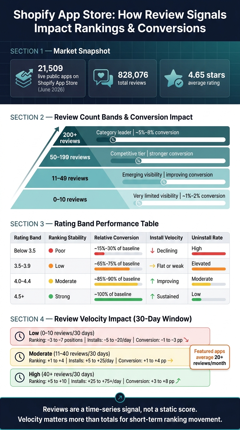 Shopify App Store: Review Signals & Their Impact on Rankings