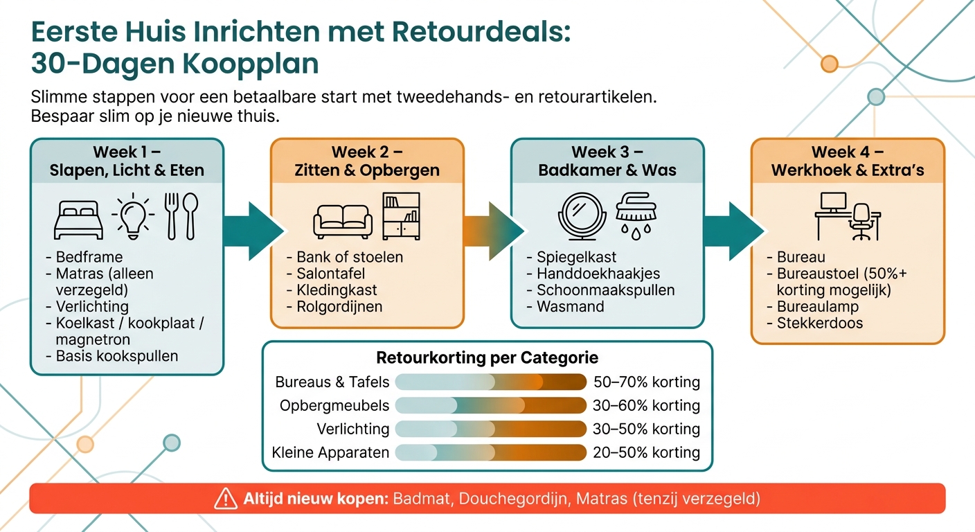 Eerste Huis Inrichten met Retourdeals: 30-Dagen Koopplan