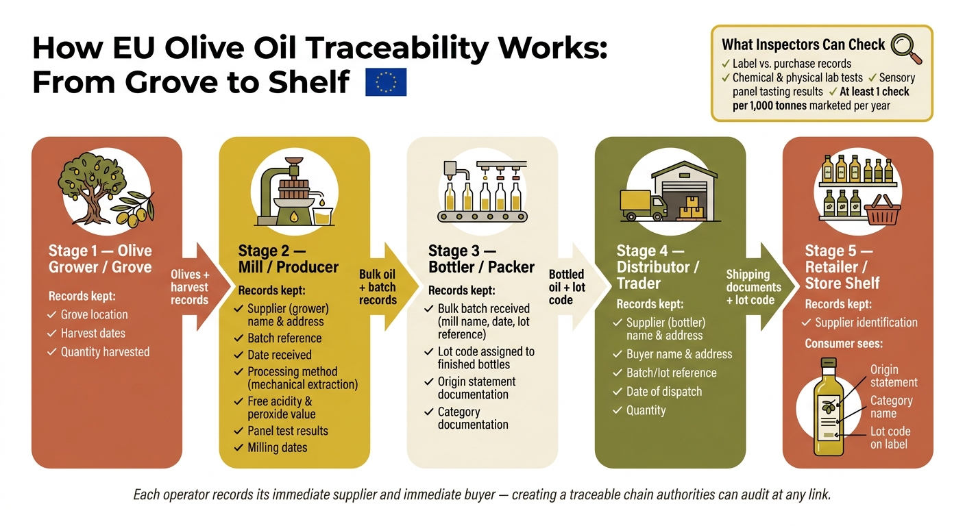 How EU Olive Oil Traceability Works: From Grove to Shelf