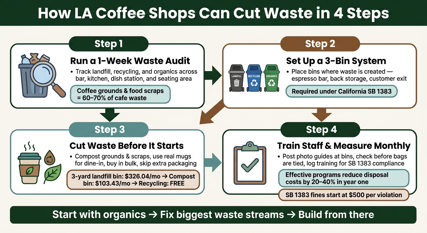 How LA Coffee Shops Can Cut Waste in 4 Steps