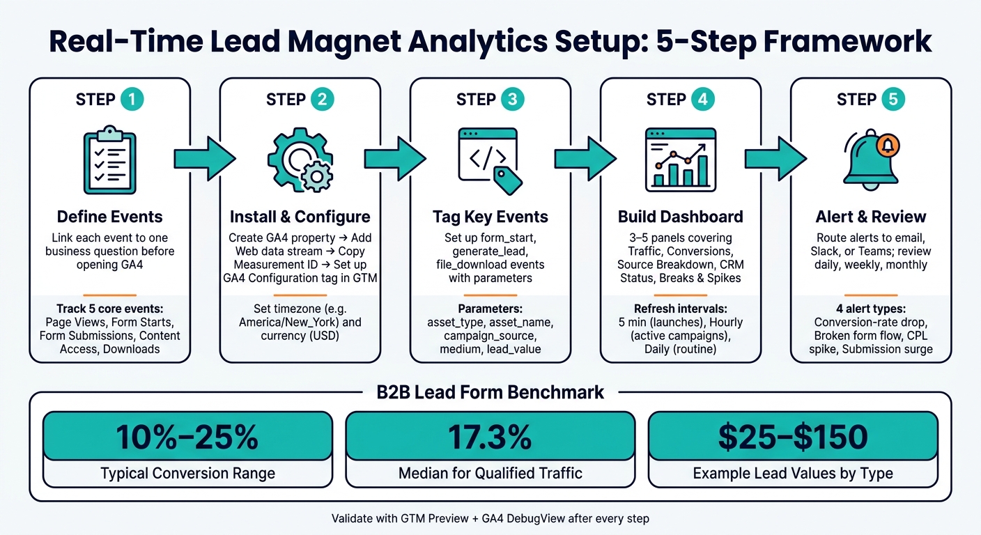Real-Time Lead Magnet Analytics Setup: 5-Step Framework