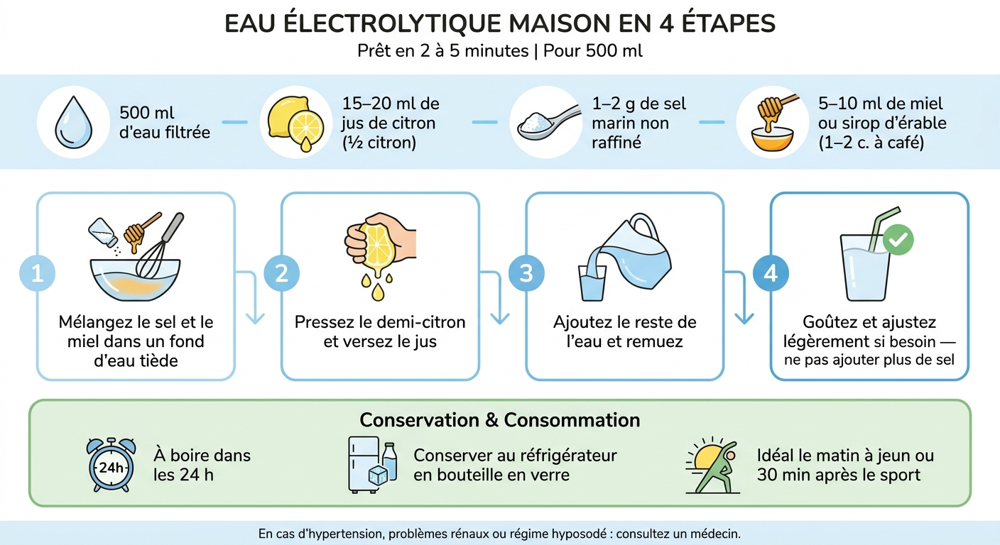 Eau Électrolytique Maison : Recette en 4 Étapes