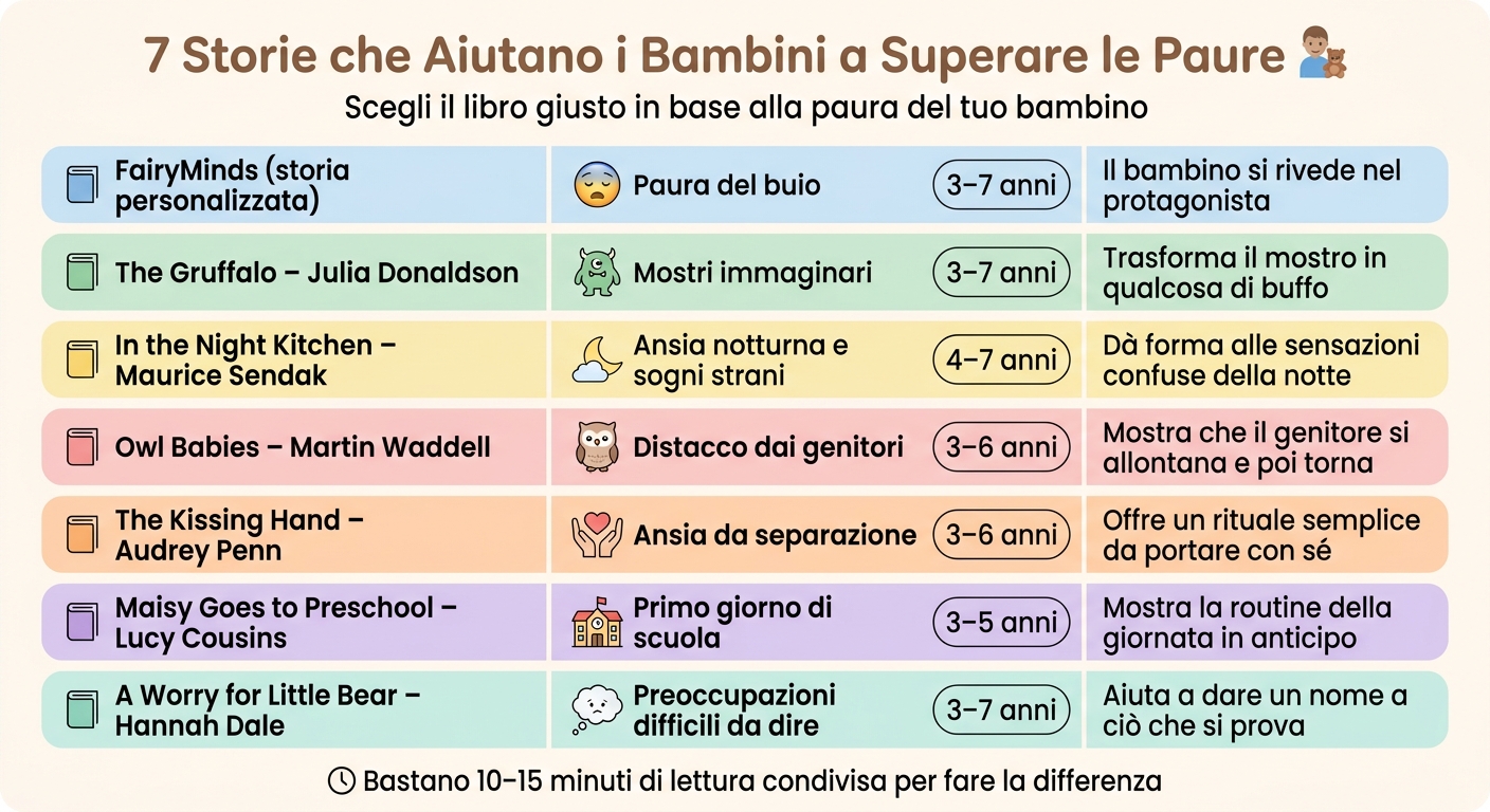 7 Storie per Aiutare i Bambini a Superare le Paure
