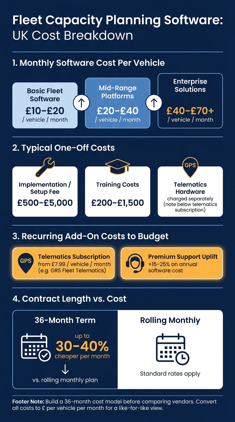 Fleet Capacity Planning Software: Cost Breakdown & Pricing Tiers (UK)