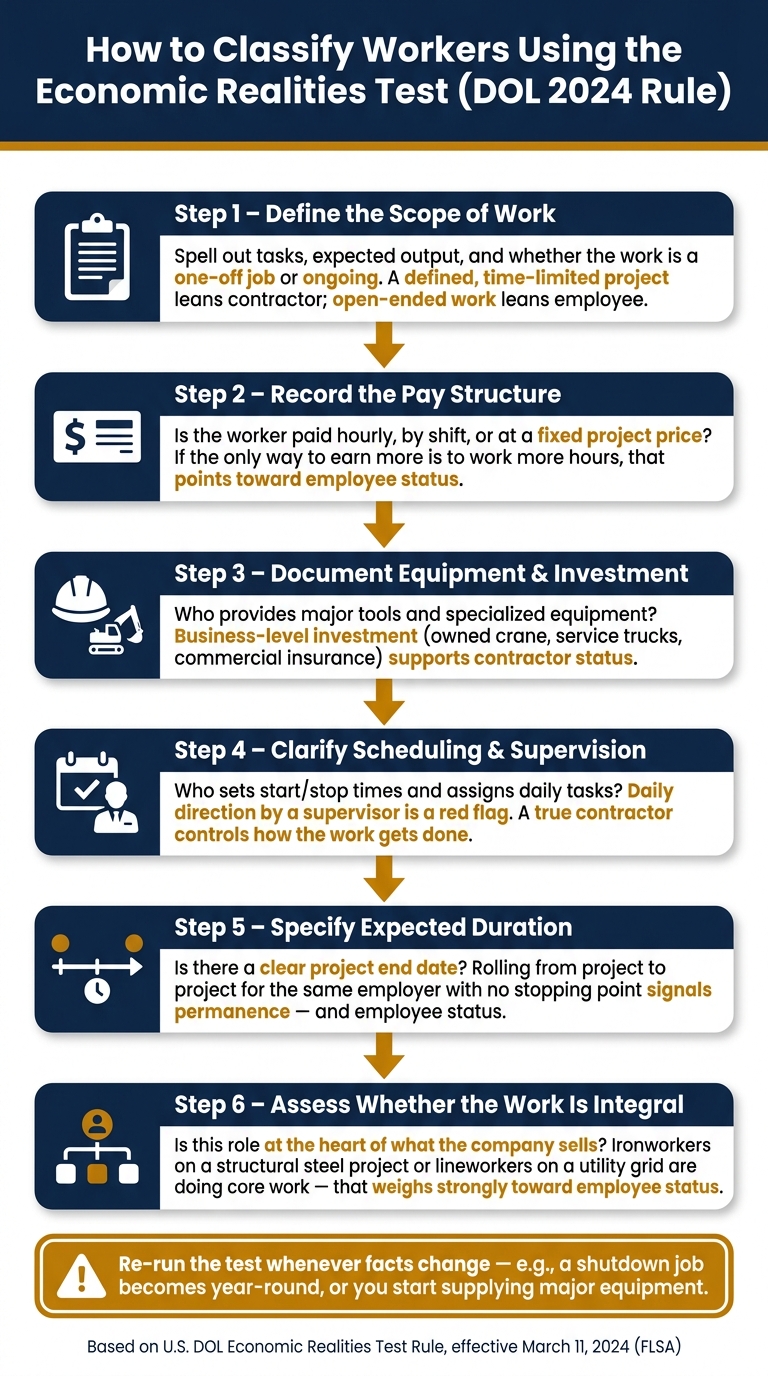 Economic Realities Test: 6-Step Worker Classification Process