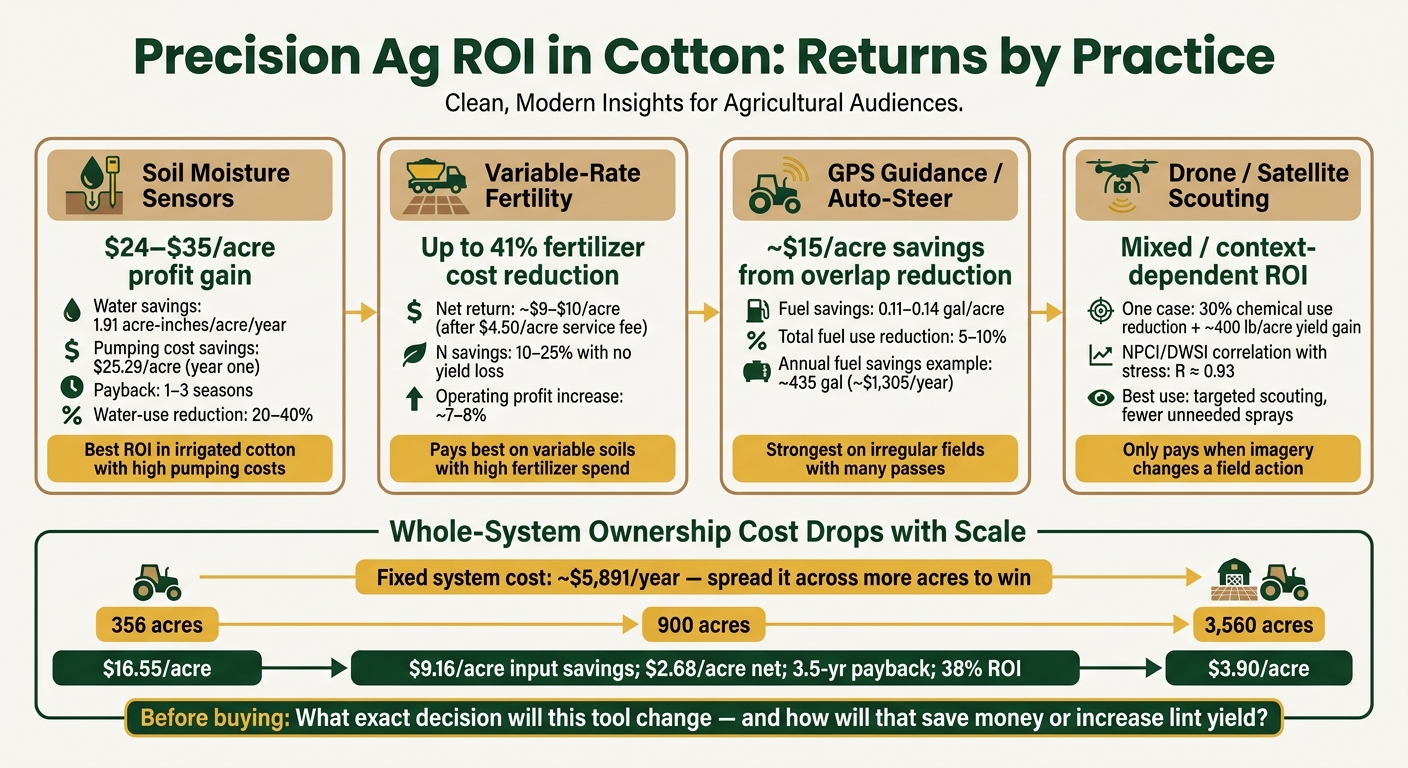 Precision Ag ROI in Cotton: Returns by Practice