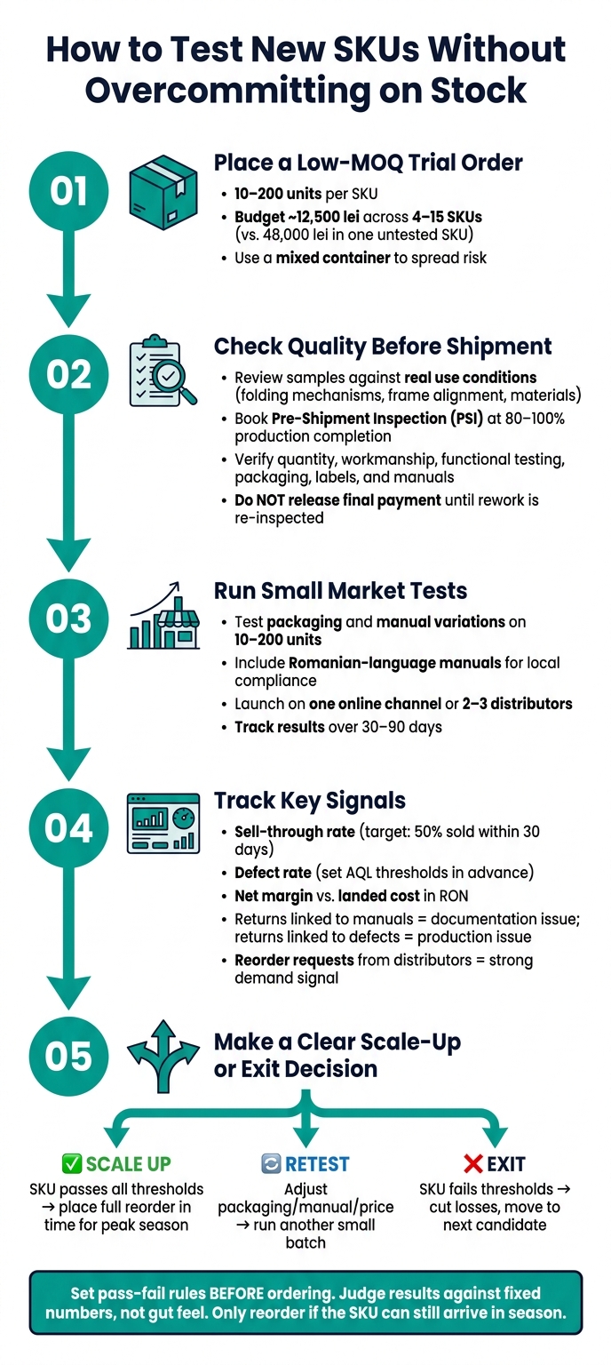 How to Test New SKUs Without Overcommitting on Stock