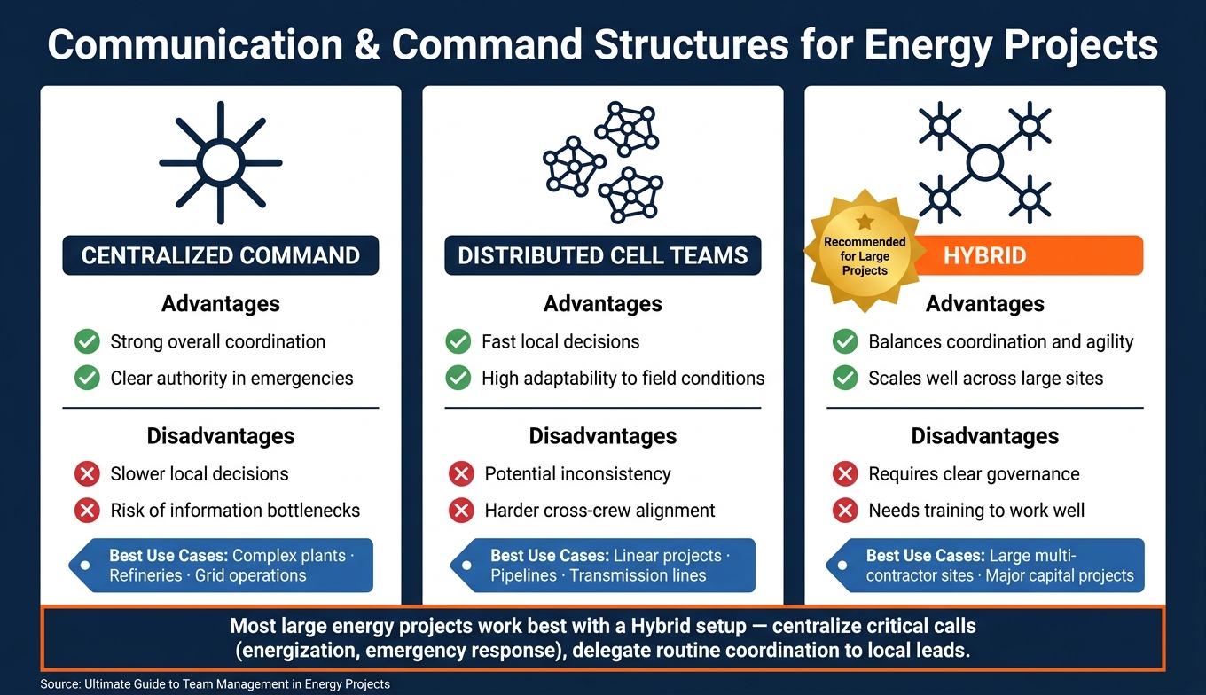 Energy Project Team Management: Command Structures Compared