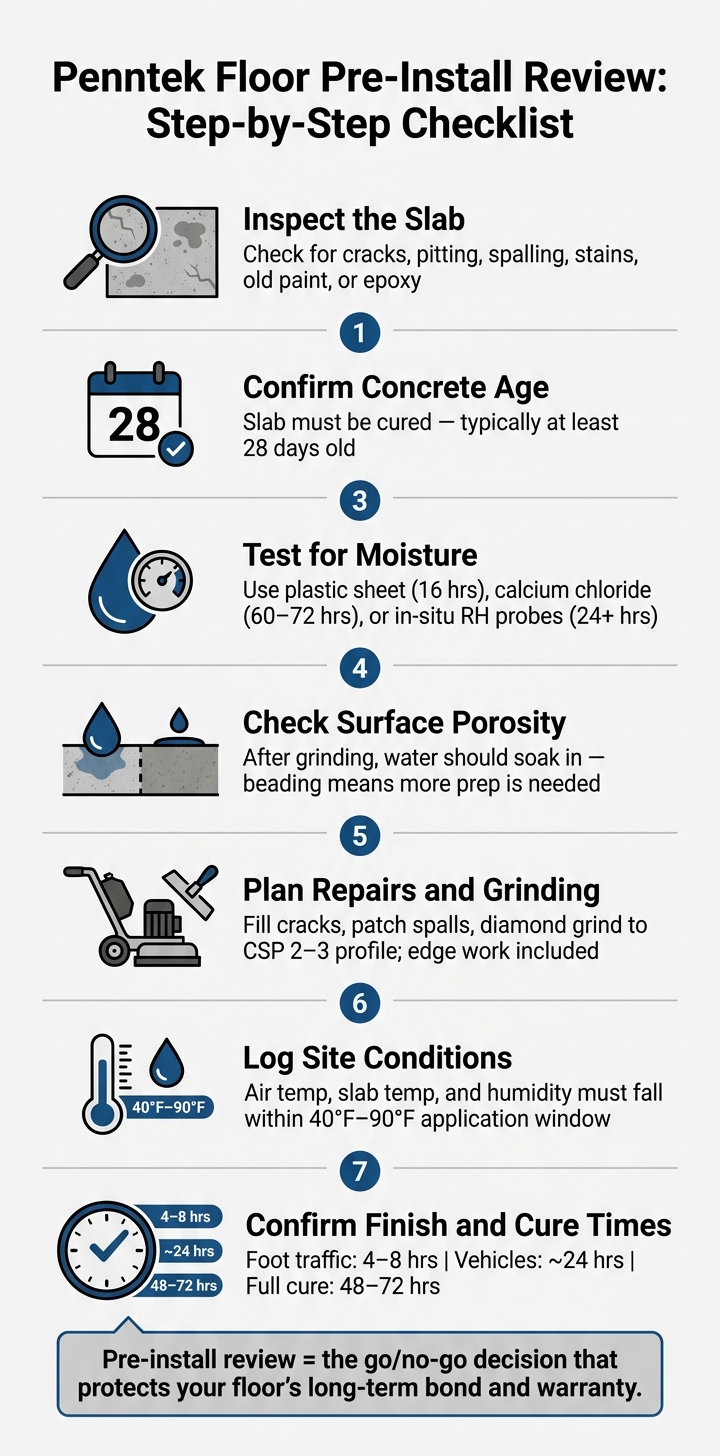 Pre-Install Review For Penntek Floor Systems 1 Penntek Floor Pre-Install Review: Step-By-Step Checklist