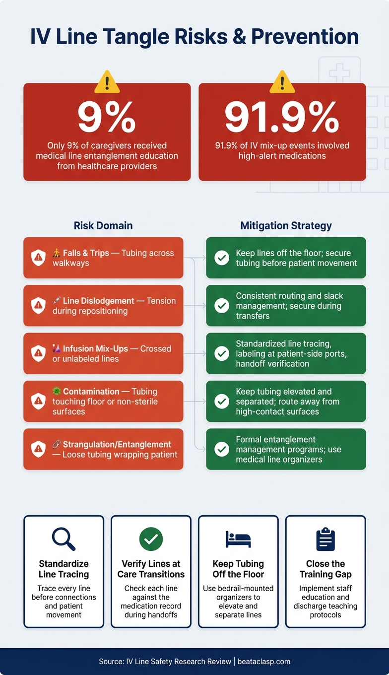 IV Line Tangle Risks & Prevention: Key Safety Data