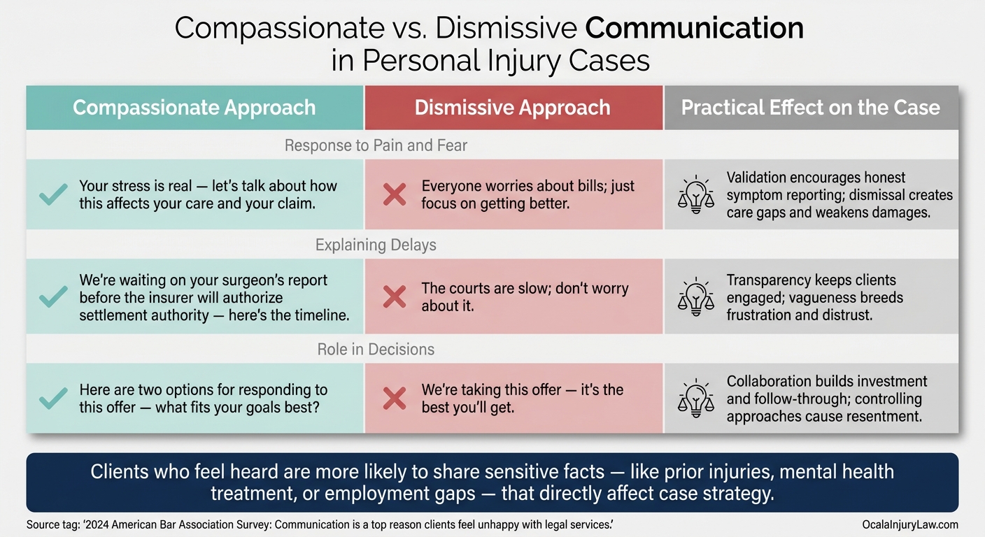 Compassionate vs. Standard Legal Representation: What Makes a Stronger Personal Injury Case