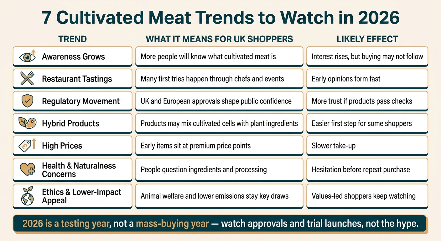 7 Cultivated Meat Trends Shaping the UK Market in 2026