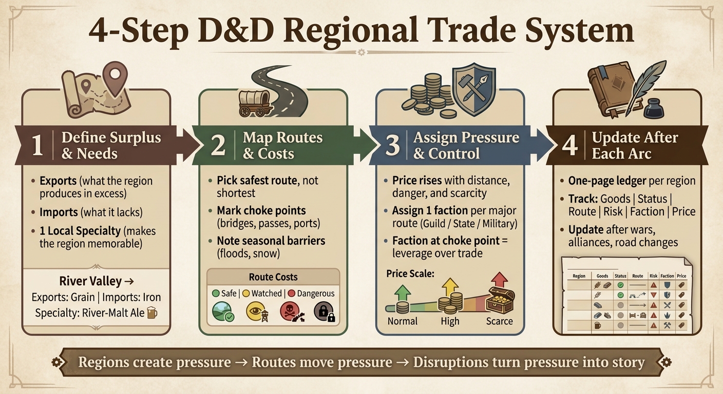 4-Step D&D Regional Trade System for Game Masters