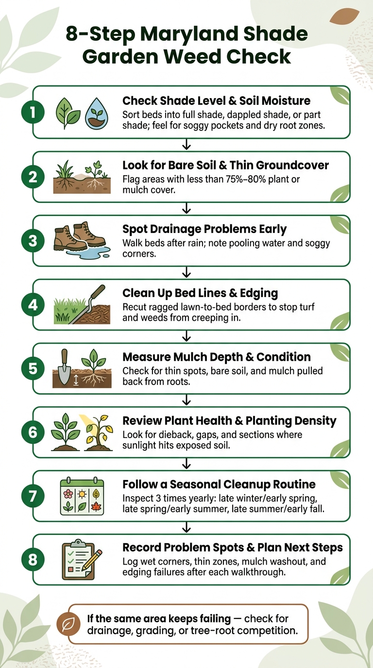 8-Step Maryland Shade Garden Weed Check
