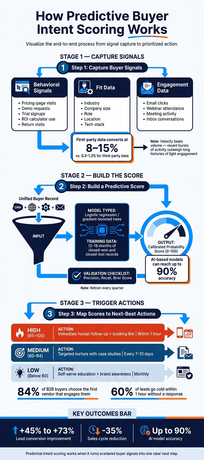 How Predictive Buyer Intent Scoring Works: Signals to Action