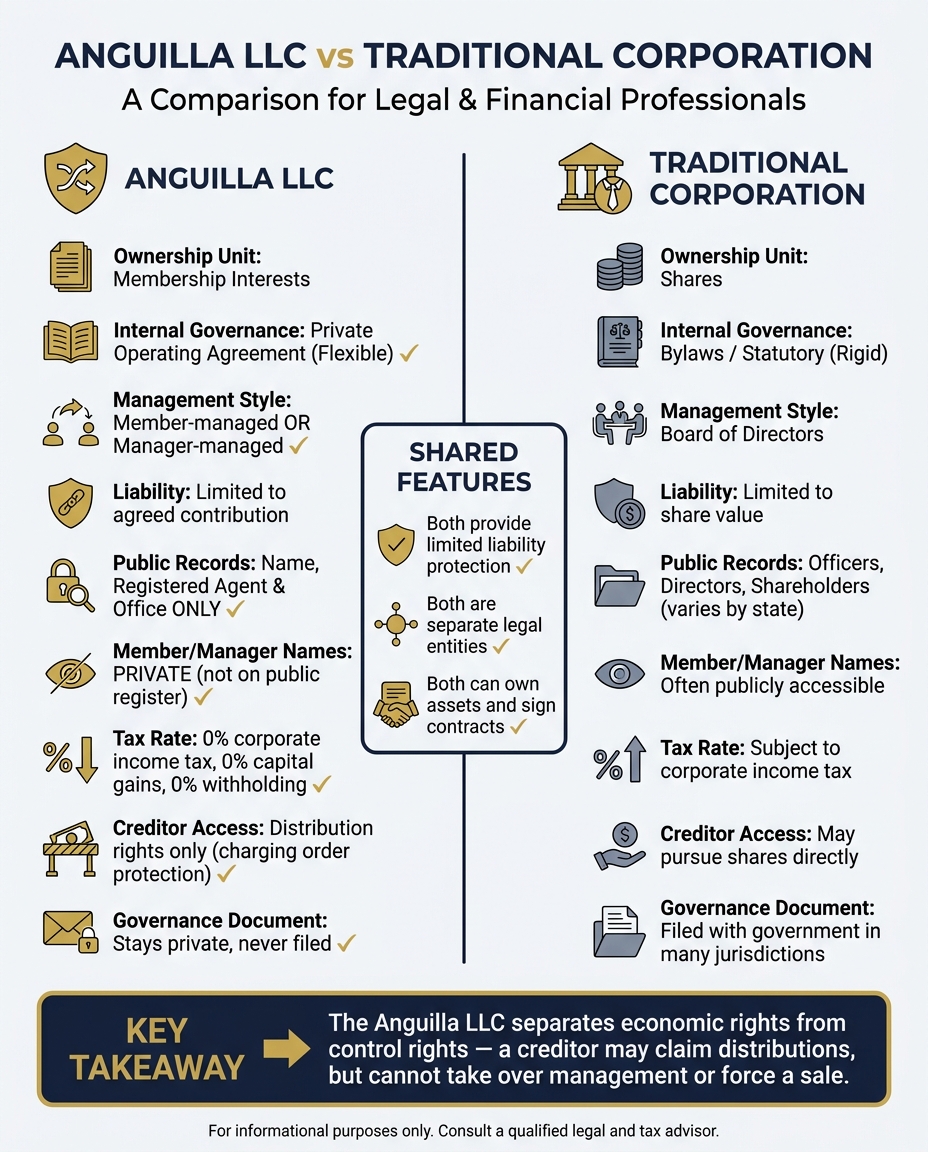 Anguilla LLC vs Traditional Corporation: Key Differences for Asset Protection