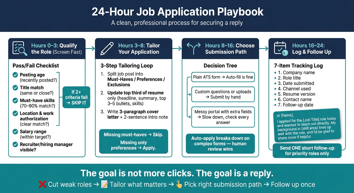 24-Hour Job Application Playbook: From Job Post to First Interview