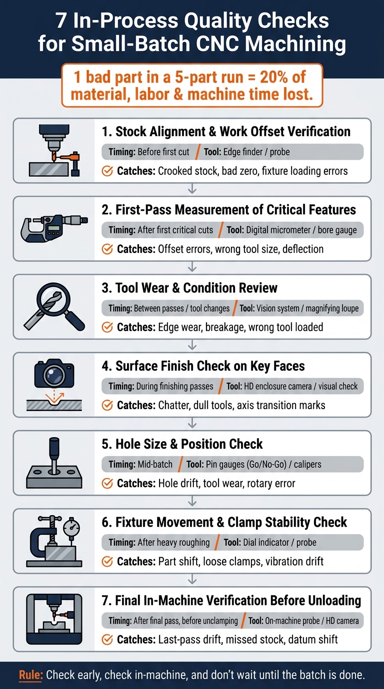 7 In-Process Quality Checks for Small-Batch CNC Machining