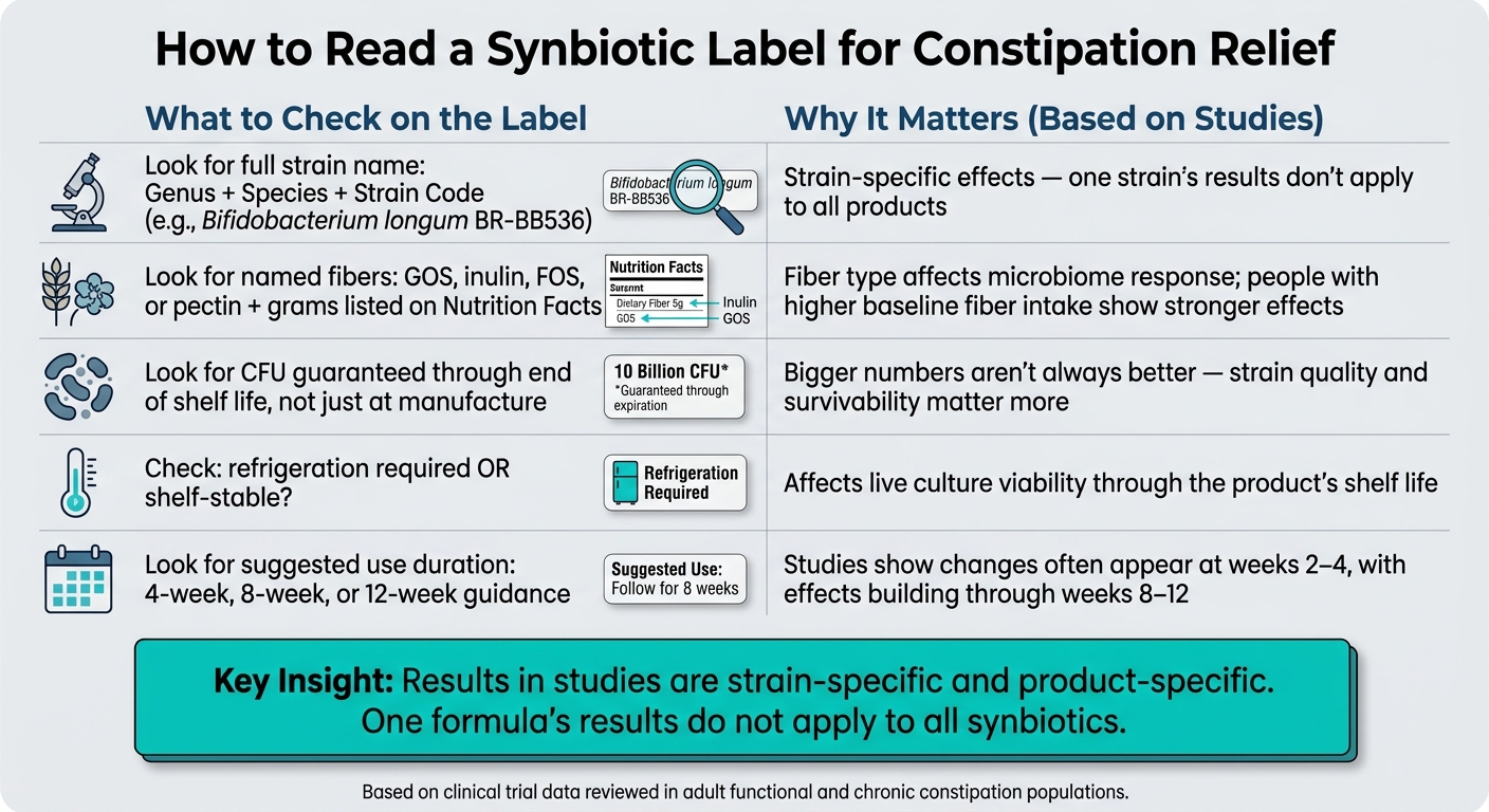Synbiotics for Constipation: What to Look for on a Label vs. What Studies Show