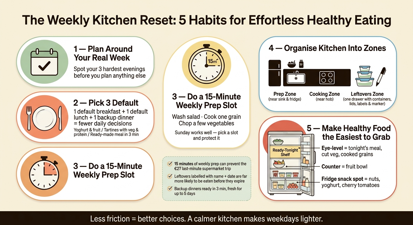 The Weekly Kitchen Reset: 5 Habits for Effortless Healthy Eating